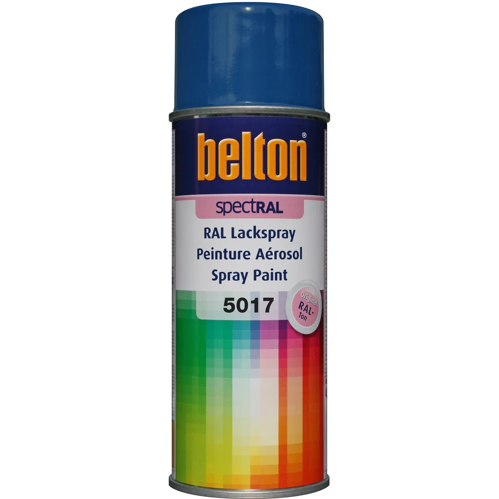 Belton Spraymaling, Trafikkblå RAL 5017, 400 ml v:3213960 Belton Spraymaling, Trafikkblå RAL 5017, 400 ml v:3213960