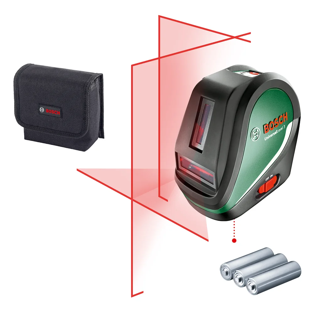 BOSCH KRYSSLASER UNIVERSALLEVEL 3 v:2845927 BOSCH KRYSSLASER UNIVERSALLEVEL 3 v:2845927