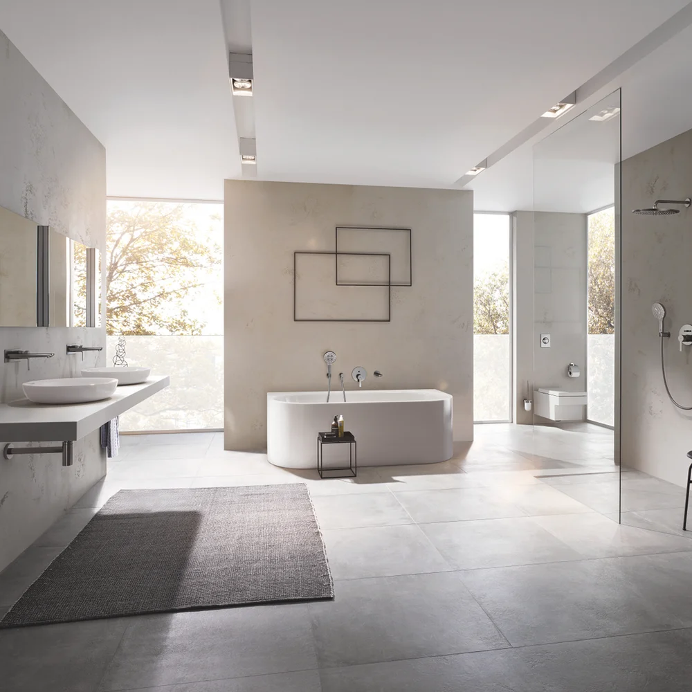 GROHE LINEARE 2-HULLS SERVANTBATTERI L BØRSTET HARD GRAFITT v:3452827