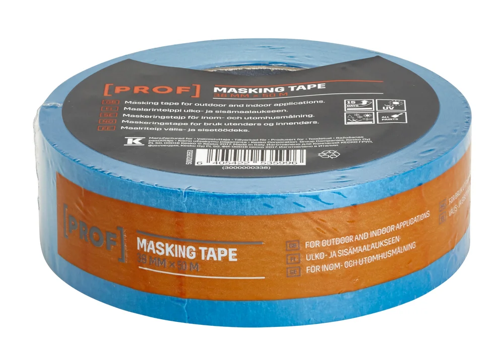 Maskeringstape 50mx38mm Blå - PROF v:7222503