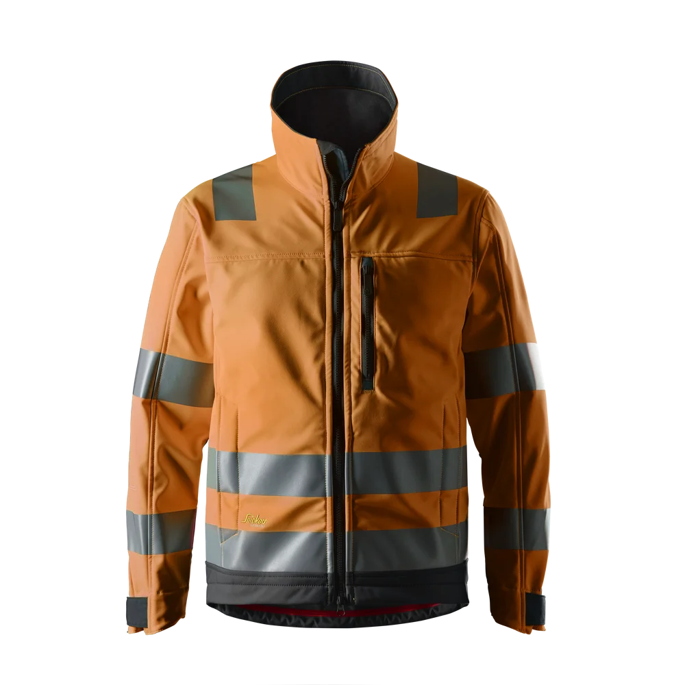 Jakke softshell highvis oransje S v:1311295