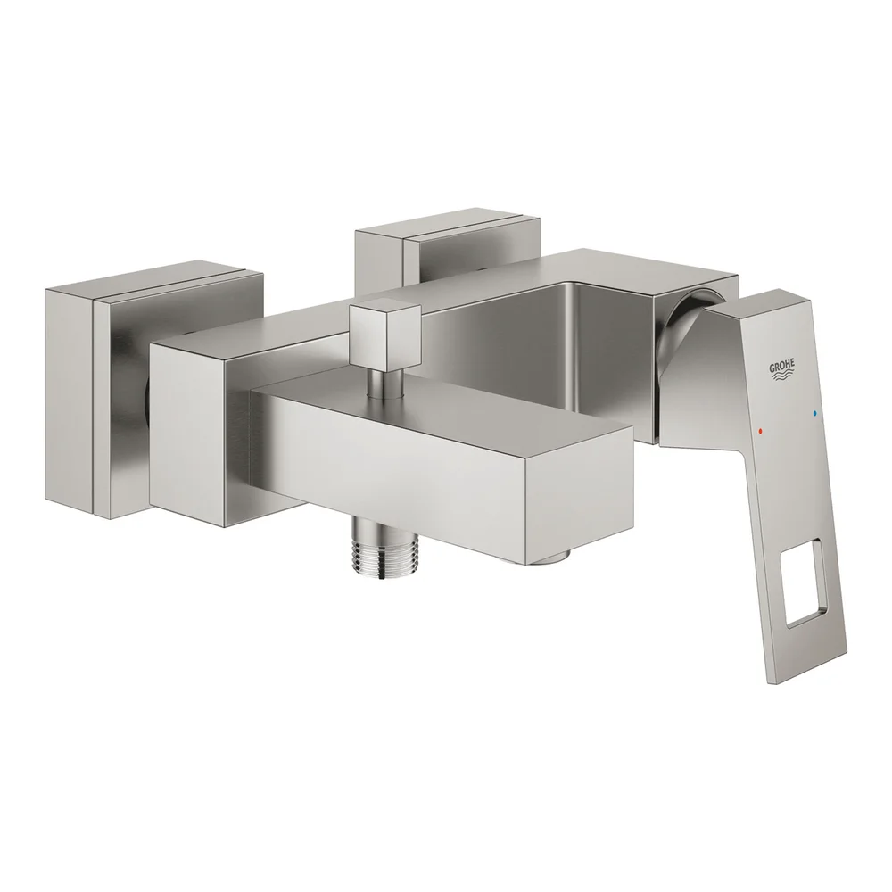 GROHE EUROCUBE BADEKARBATTERI SUPERSTEEL v:6567830 GROHE EUROCUBE BADEKARBATTERI SUPERSTEEL v:6567830
