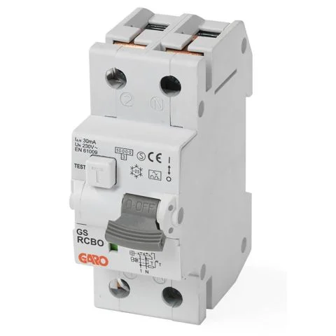 RCBO GS C16A 2P Garo Personbeskyttelsesautomat 3027487