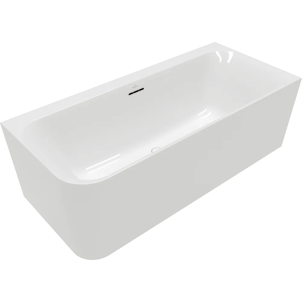 V&B LOOP & FRIENDS OVAL DUO BACK-TO-WALL BADEKAR 180X80 HØYRE HVIT ALPIN v:1422325