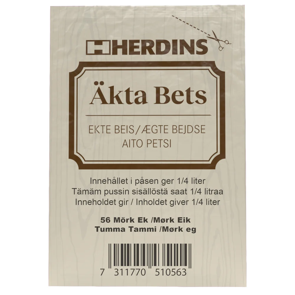 Herdins Herdins Äkta bets 56, mörk ek v:2919041