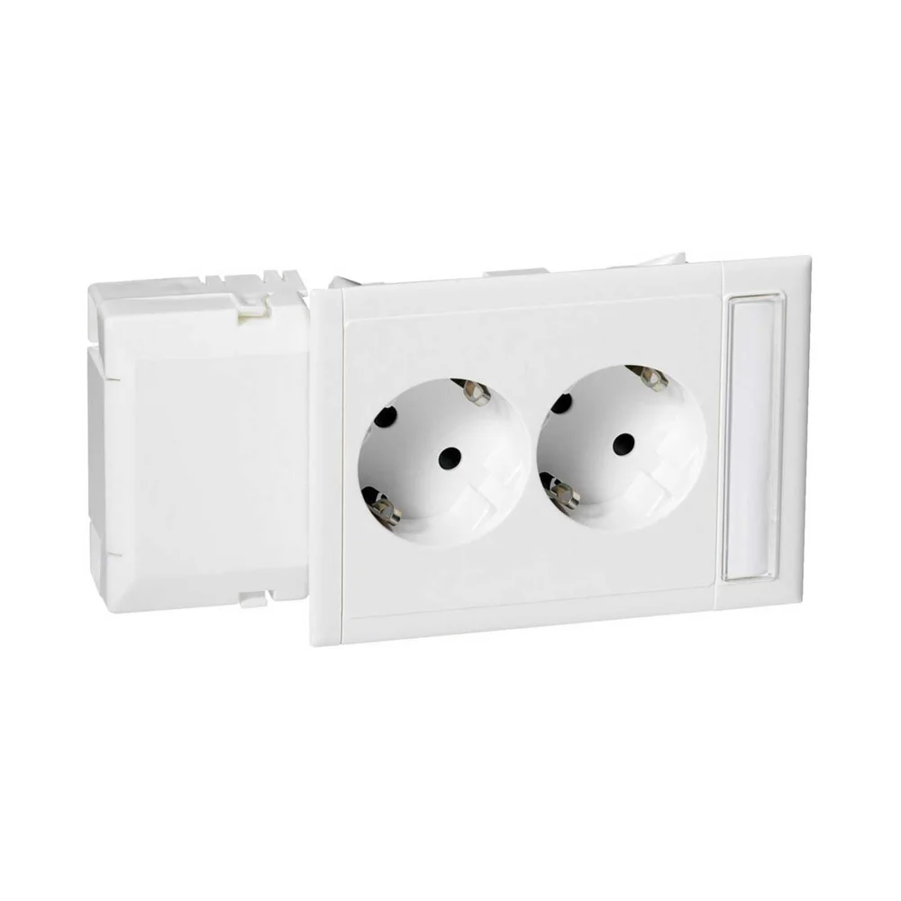 Schneider Electric Masteruttak, 2-vegs, med plint og merkefelt. v:3862853
