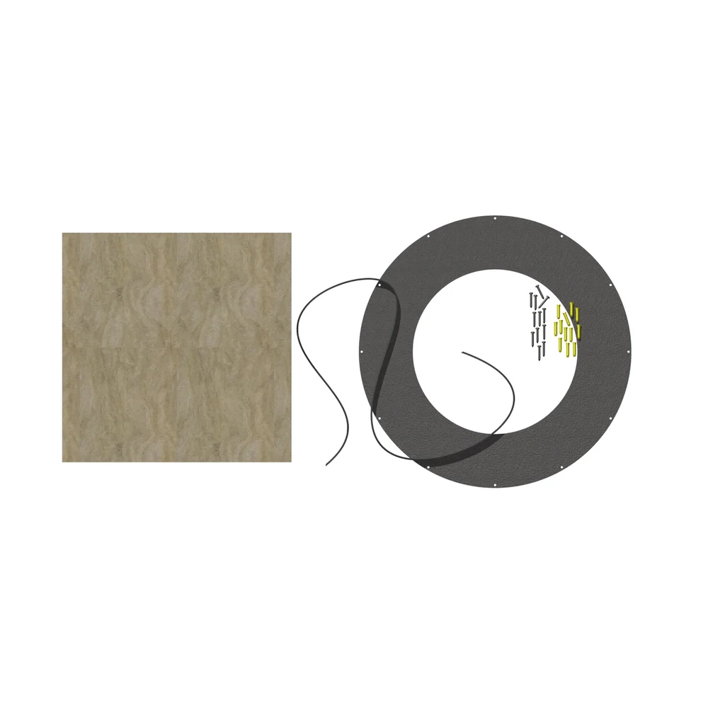 DEKKPLATE Ø150 HELISOLERT 0GR SORT v:1047342