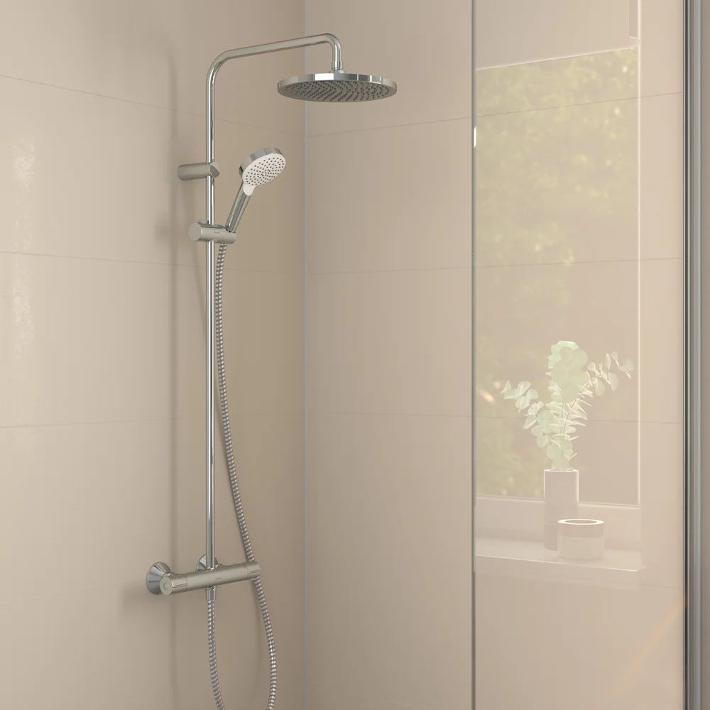 HANSGROHE MOVENTA 240 1JET DUSJSETT KROM M/DUSJTERMOSTAT v:2711299