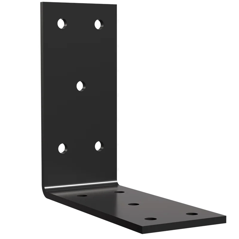 Vinkelbeslag sort 93x93x40 mm v:4897306