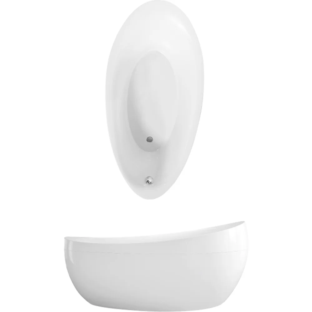 V&B AVEO FRITTSTÅENDE BADEKAR 190X95 HVIT ALPIN v:4861891