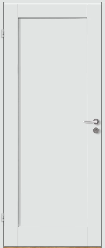 Skyvedør 100x210 Stil 1 hvit v:2670989