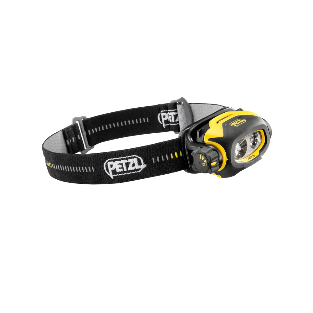 Petzl Hodelykt Pixa 3, Svart/gul, Inkl. batterier v:2423953