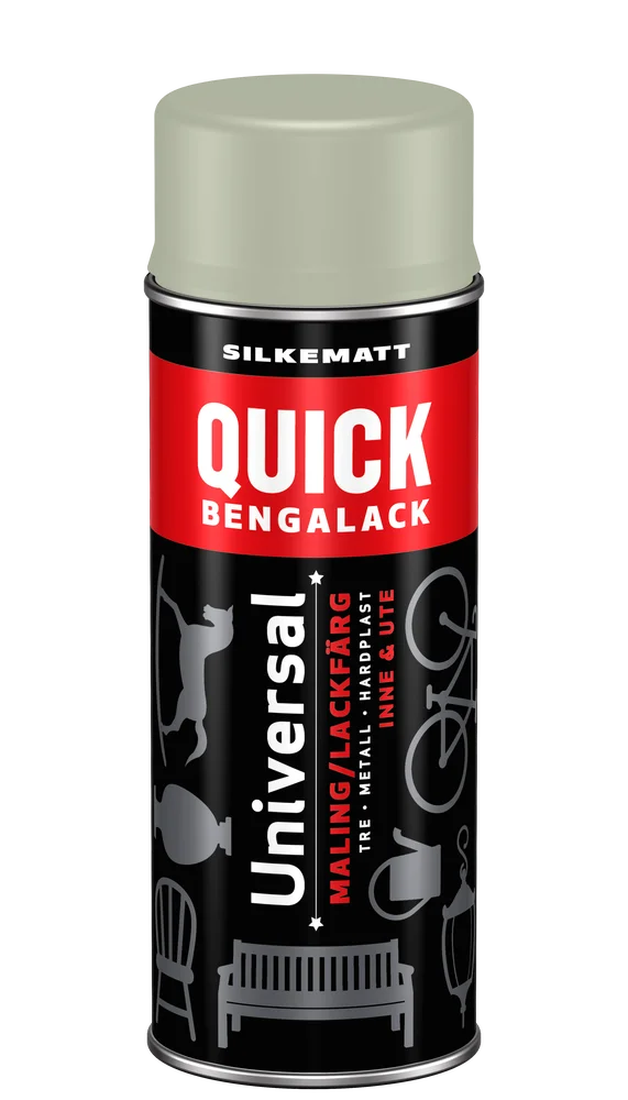 Bengalack spray sølvgranitt silkematt 400 ml v:3318867