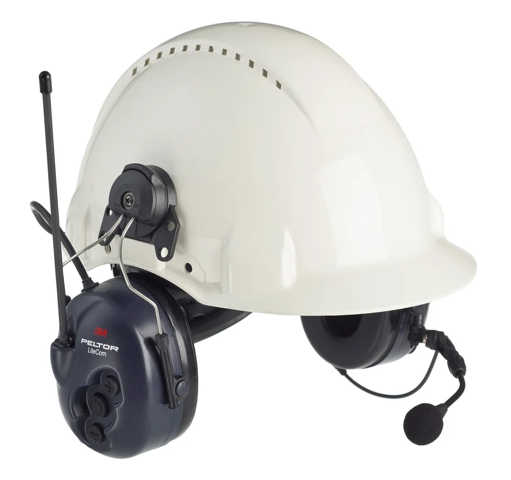 3M Peltor Hørselskåpe LiteCom med hjelmfeste, 33 dB, PMR 446 MHz, MT53H7P3E4400-EU v:8304703 3M Peltor Hørselskåpe LiteCom med hjelmfeste, 33 dB, PMR 446 MHz, MT53H7P3E4400-EU v:8304703