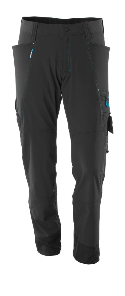 Bukse 17279 svart 76c46 stretch, lav vekt v:4169356
