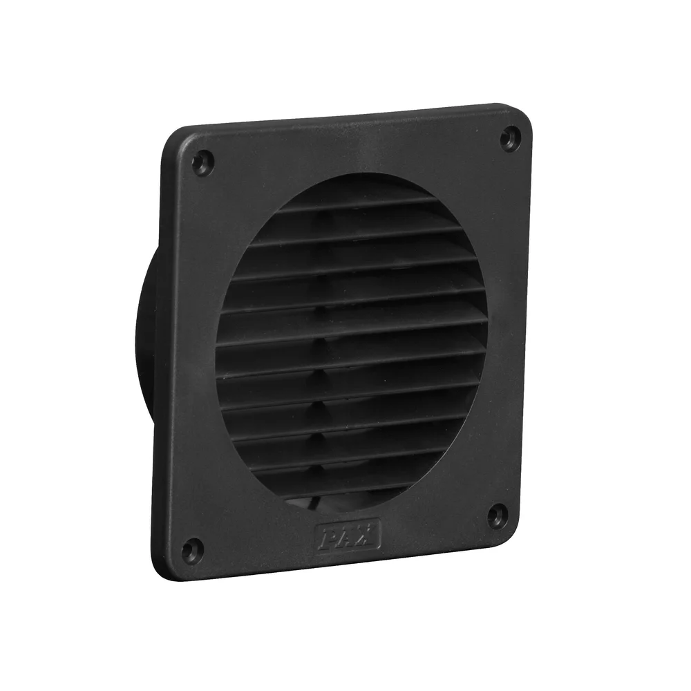 Pax Ytterveggsgitter svart, 100 mm v:9908428