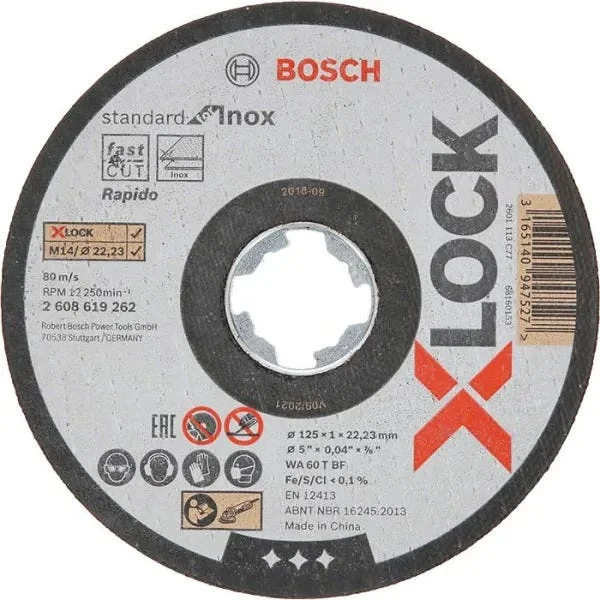 BOSCH KAPPESKIVE X-LOCK STDI 115X1,0 v:9211126 BOSCH KAPPESKIVE X-LOCK STDI 115X1,0 v:9211126