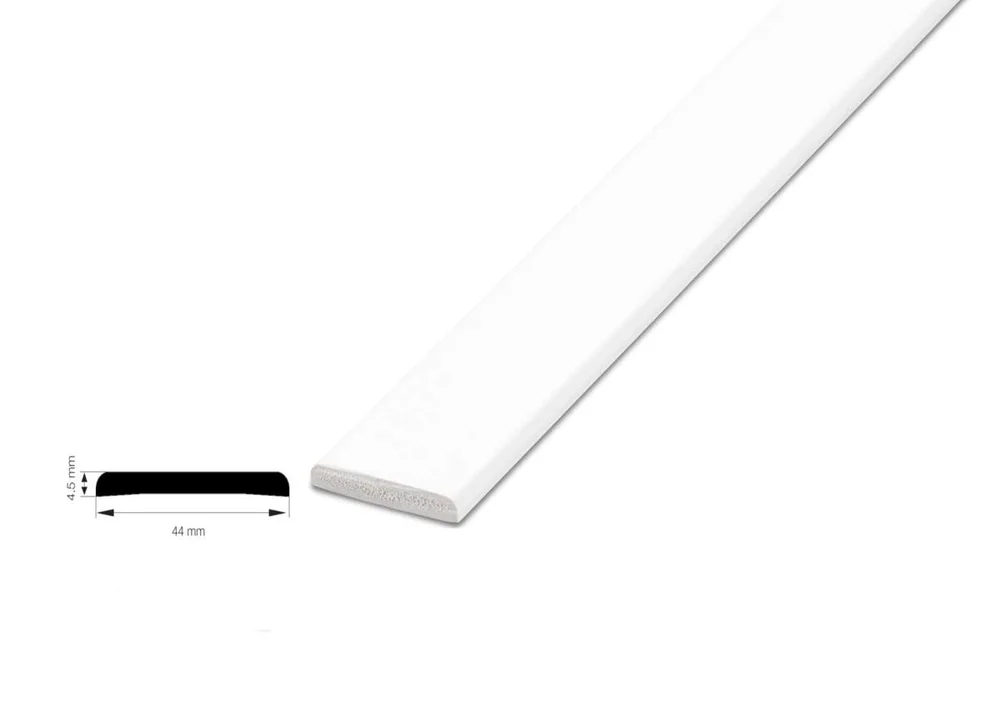 4,5×44,5×2500 Brannmurslist PVC v:7636436